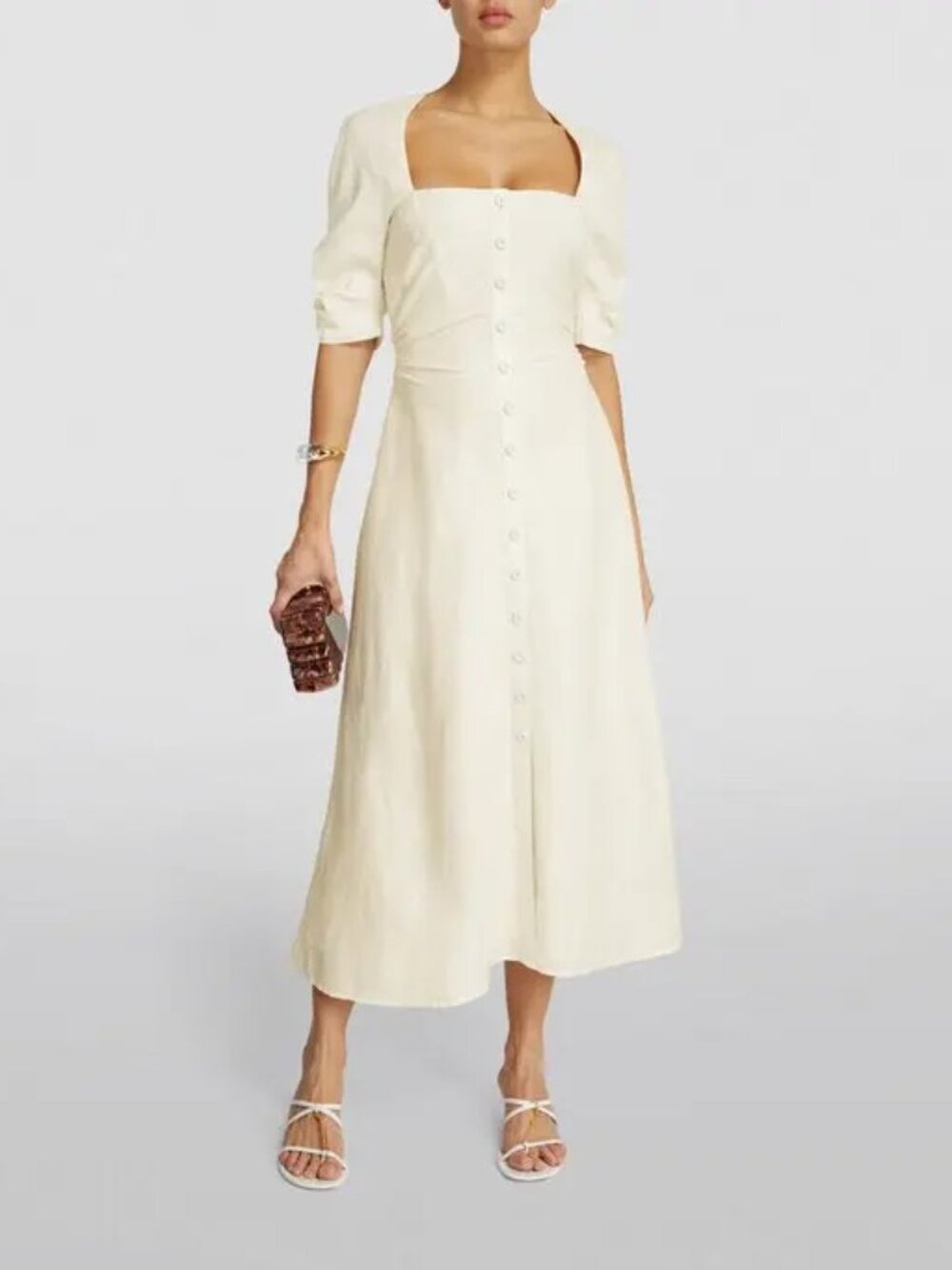 Cult Gaia Karissa Linen-Blend Dress, Size Small NWOT